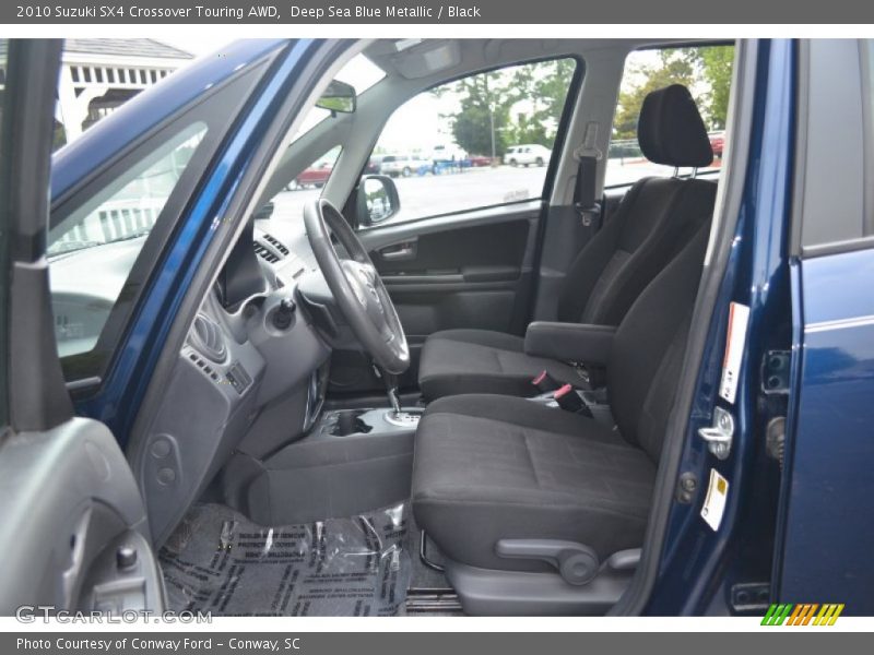 Deep Sea Blue Metallic / Black 2010 Suzuki SX4 Crossover Touring AWD