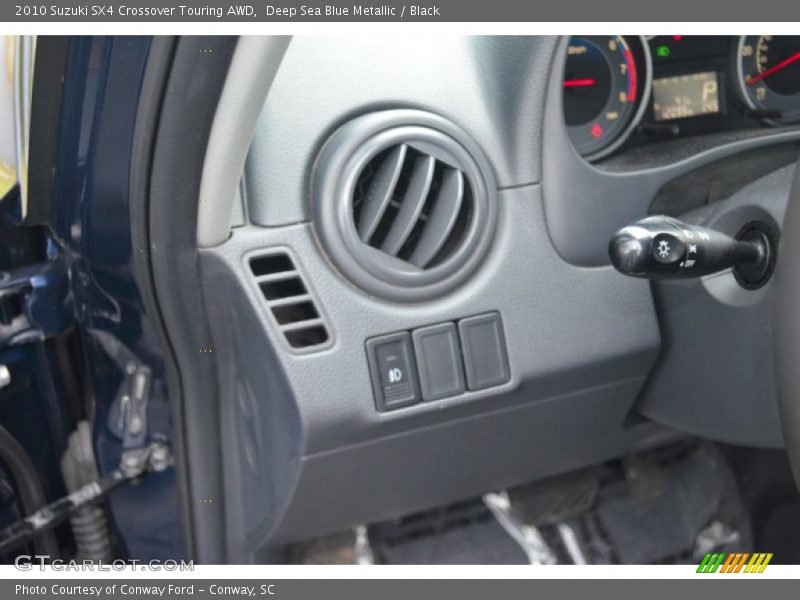 Deep Sea Blue Metallic / Black 2010 Suzuki SX4 Crossover Touring AWD