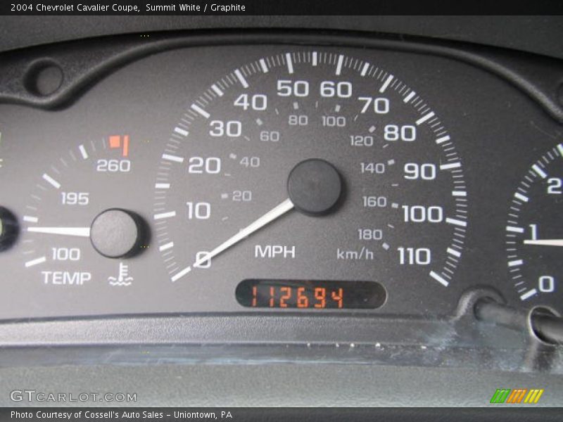 Summit White / Graphite 2004 Chevrolet Cavalier Coupe