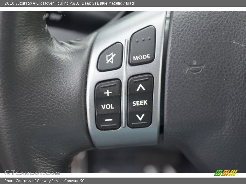 Deep Sea Blue Metallic / Black 2010 Suzuki SX4 Crossover Touring AWD