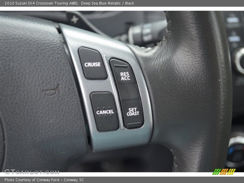 Deep Sea Blue Metallic / Black 2010 Suzuki SX4 Crossover Touring AWD