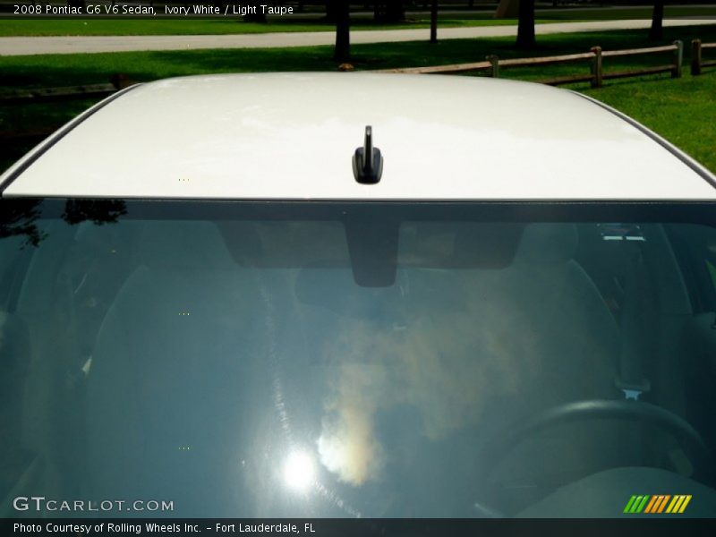 Ivory White / Light Taupe 2008 Pontiac G6 V6 Sedan