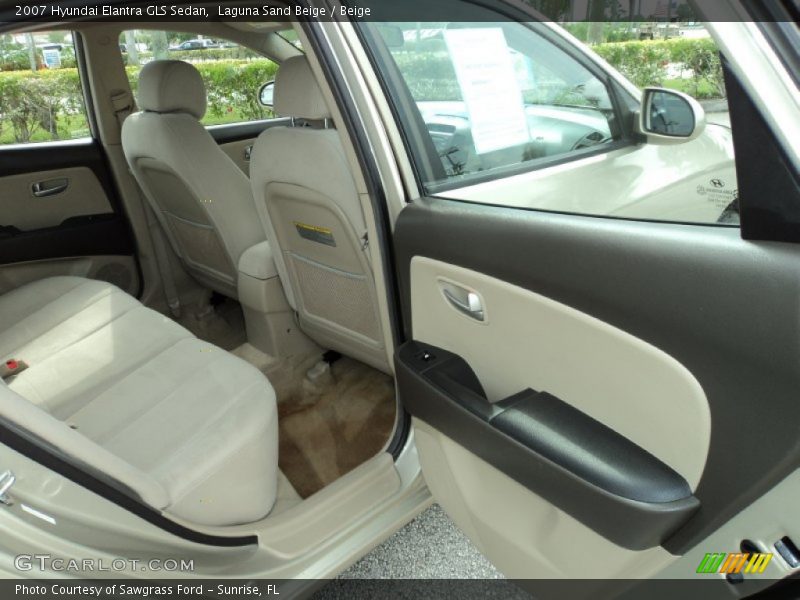 Laguna Sand Beige / Beige 2007 Hyundai Elantra GLS Sedan