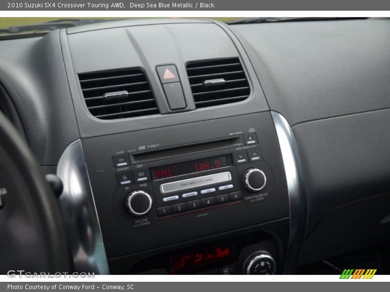 Deep Sea Blue Metallic / Black 2010 Suzuki SX4 Crossover Touring AWD