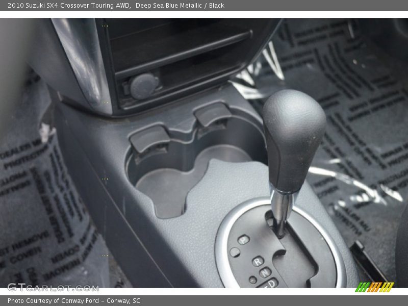 Deep Sea Blue Metallic / Black 2010 Suzuki SX4 Crossover Touring AWD