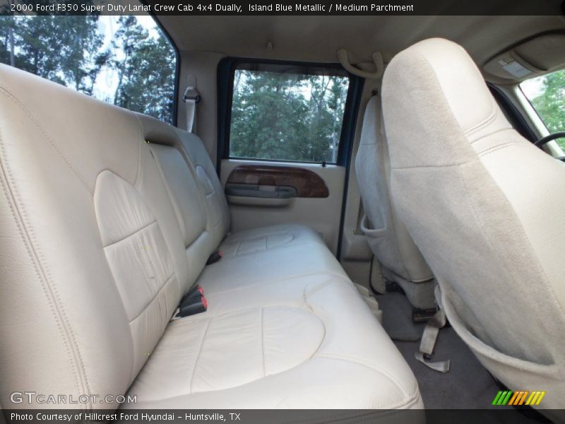 Island Blue Metallic / Medium Parchment 2000 Ford F350 Super Duty Lariat Crew Cab 4x4 Dually