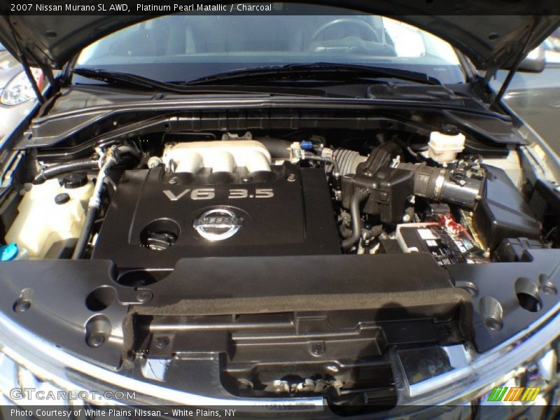 Platinum Pearl Matallic / Charcoal 2007 Nissan Murano SL AWD