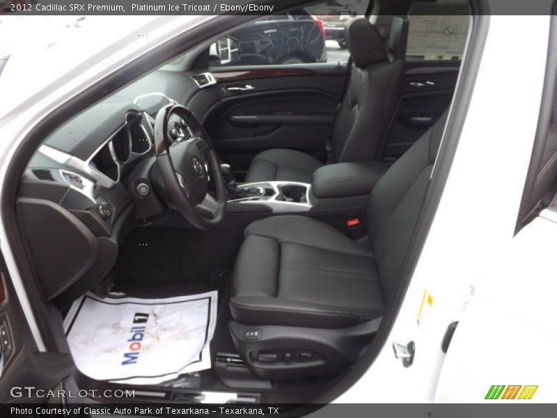 Platinum Ice Tricoat / Ebony/Ebony 2012 Cadillac SRX Premium