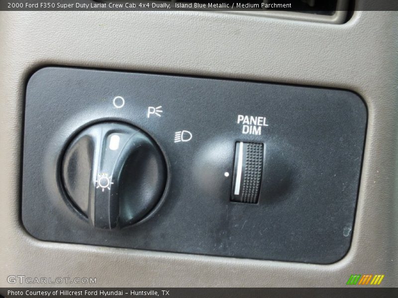 Island Blue Metallic / Medium Parchment 2000 Ford F350 Super Duty Lariat Crew Cab 4x4 Dually