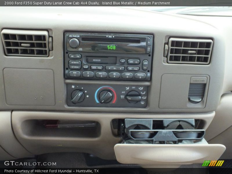 Island Blue Metallic / Medium Parchment 2000 Ford F350 Super Duty Lariat Crew Cab 4x4 Dually