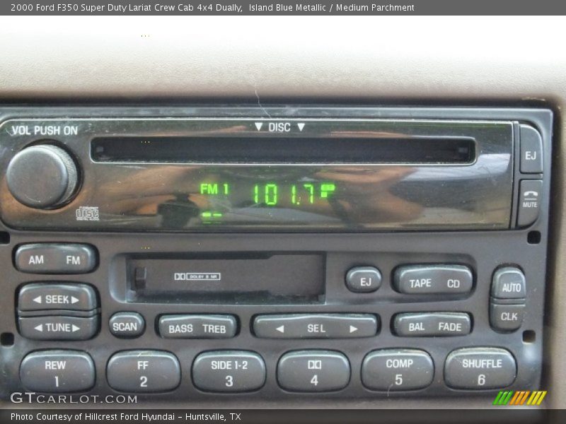 Island Blue Metallic / Medium Parchment 2000 Ford F350 Super Duty Lariat Crew Cab 4x4 Dually