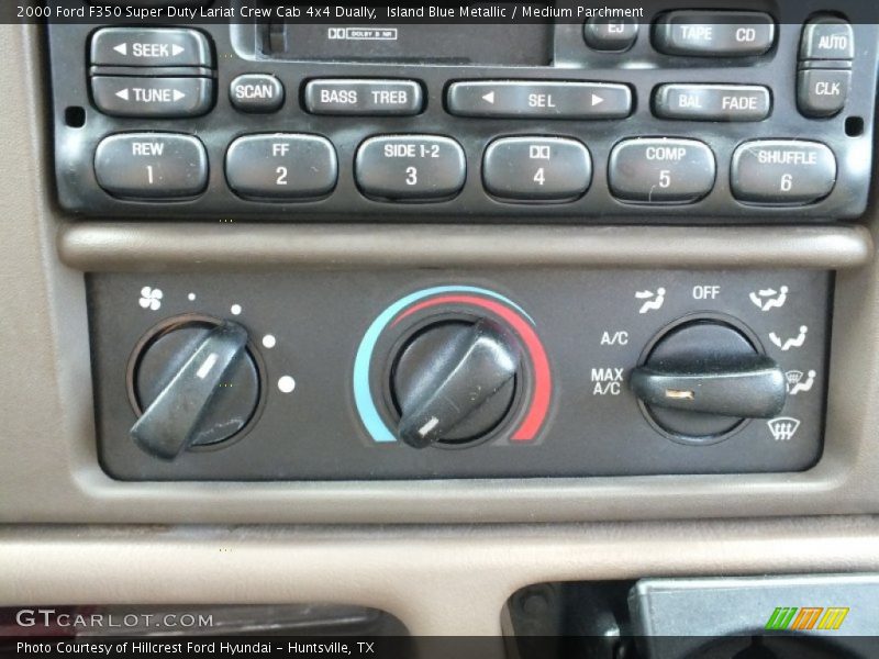 Island Blue Metallic / Medium Parchment 2000 Ford F350 Super Duty Lariat Crew Cab 4x4 Dually