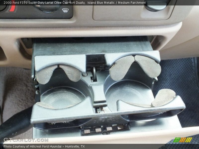 Island Blue Metallic / Medium Parchment 2000 Ford F350 Super Duty Lariat Crew Cab 4x4 Dually