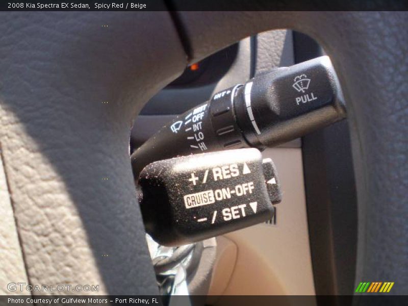 Spicy Red / Beige 2008 Kia Spectra EX Sedan