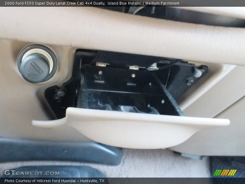 Island Blue Metallic / Medium Parchment 2000 Ford F350 Super Duty Lariat Crew Cab 4x4 Dually