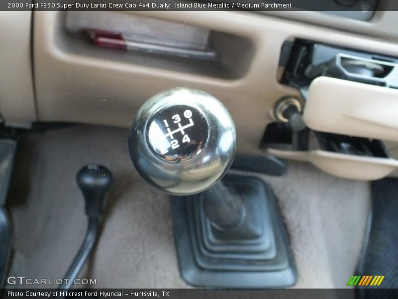 Island Blue Metallic / Medium Parchment 2000 Ford F350 Super Duty Lariat Crew Cab 4x4 Dually