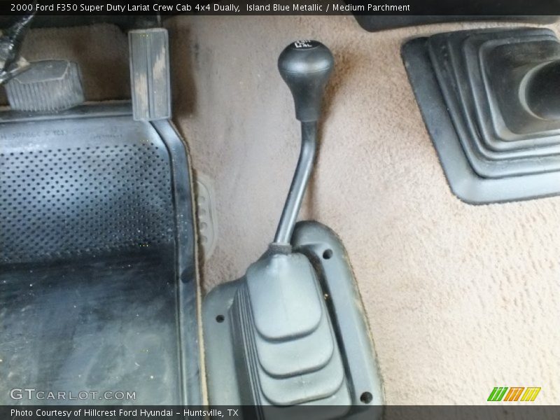 Island Blue Metallic / Medium Parchment 2000 Ford F350 Super Duty Lariat Crew Cab 4x4 Dually