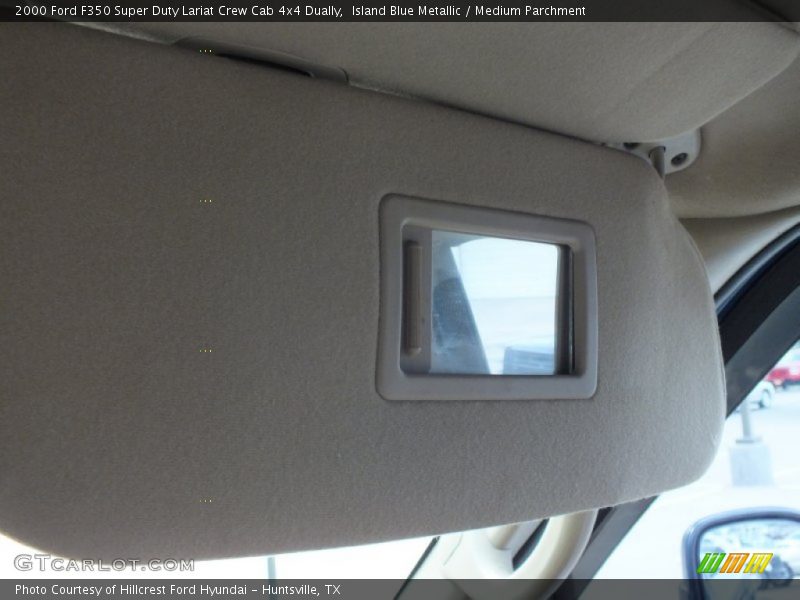 Island Blue Metallic / Medium Parchment 2000 Ford F350 Super Duty Lariat Crew Cab 4x4 Dually