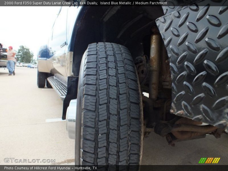 Island Blue Metallic / Medium Parchment 2000 Ford F350 Super Duty Lariat Crew Cab 4x4 Dually