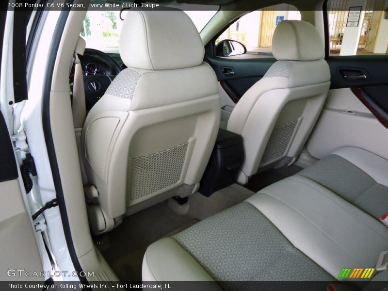 Ivory White / Light Taupe 2008 Pontiac G6 V6 Sedan