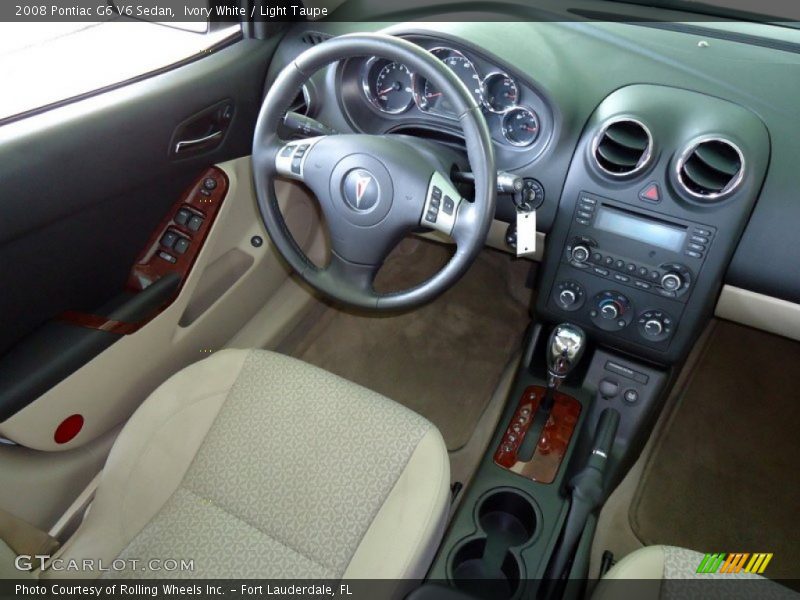 Ivory White / Light Taupe 2008 Pontiac G6 V6 Sedan