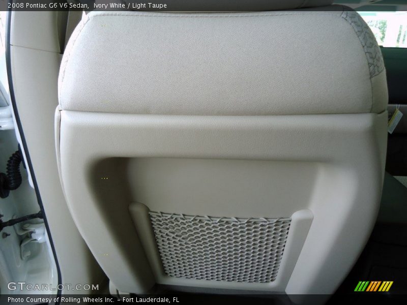 Ivory White / Light Taupe 2008 Pontiac G6 V6 Sedan