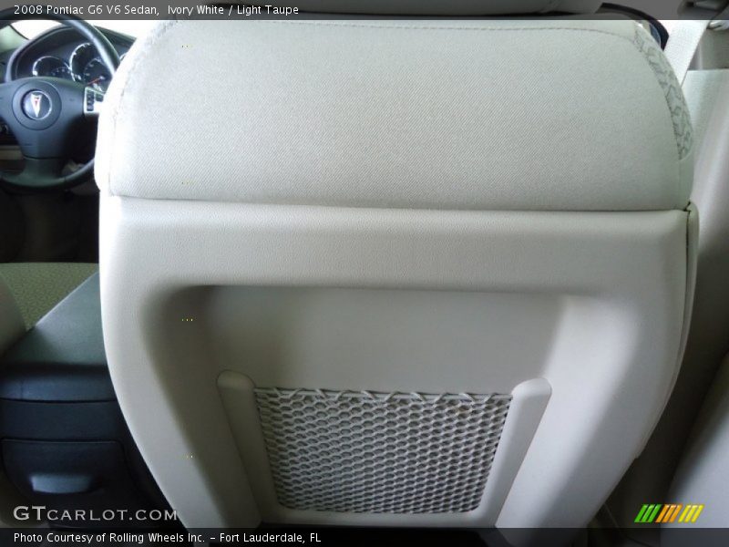 Ivory White / Light Taupe 2008 Pontiac G6 V6 Sedan