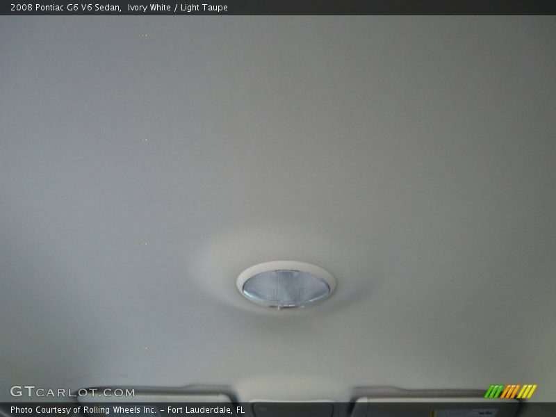 Ivory White / Light Taupe 2008 Pontiac G6 V6 Sedan