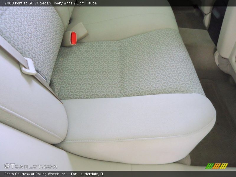 Ivory White / Light Taupe 2008 Pontiac G6 V6 Sedan