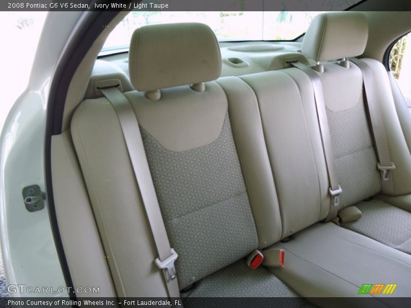Ivory White / Light Taupe 2008 Pontiac G6 V6 Sedan