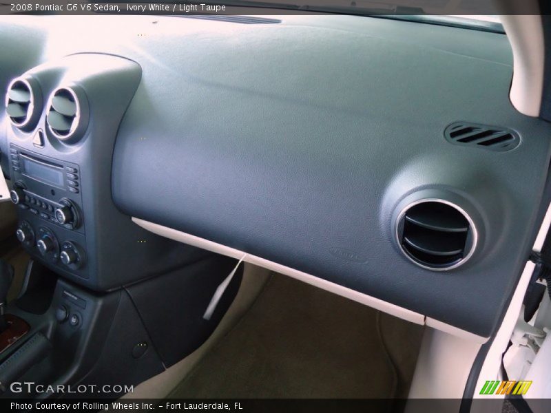 Ivory White / Light Taupe 2008 Pontiac G6 V6 Sedan