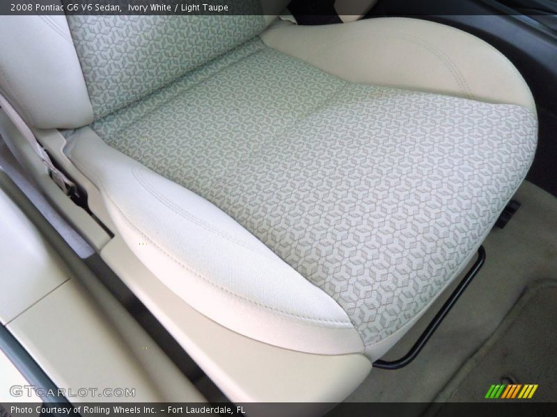 Ivory White / Light Taupe 2008 Pontiac G6 V6 Sedan
