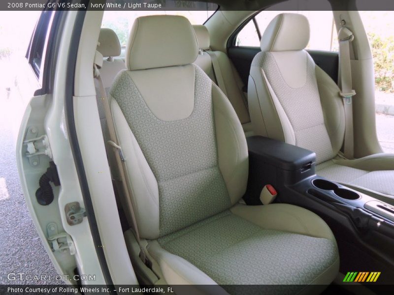 Ivory White / Light Taupe 2008 Pontiac G6 V6 Sedan