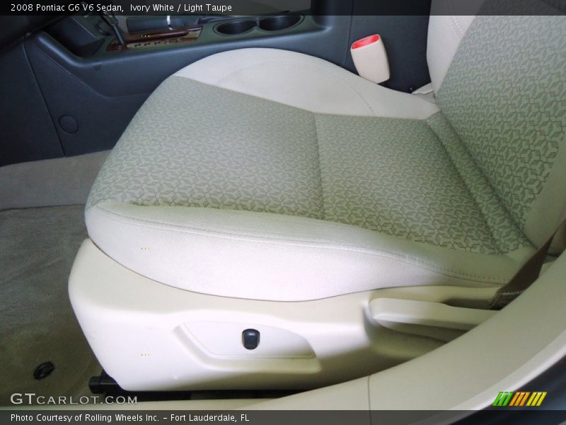 Ivory White / Light Taupe 2008 Pontiac G6 V6 Sedan