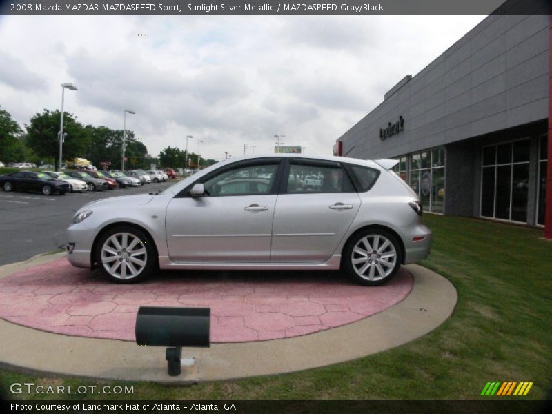 Sunlight Silver Metallic / MAZDASPEED Gray/Black 2008 Mazda MAZDA3 MAZDASPEED Sport