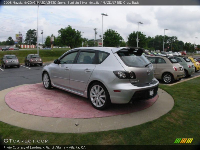 Sunlight Silver Metallic / MAZDASPEED Gray/Black 2008 Mazda MAZDA3 MAZDASPEED Sport