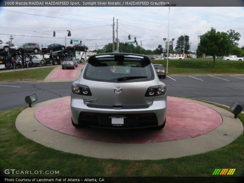 Sunlight Silver Metallic / MAZDASPEED Gray/Black 2008 Mazda MAZDA3 MAZDASPEED Sport