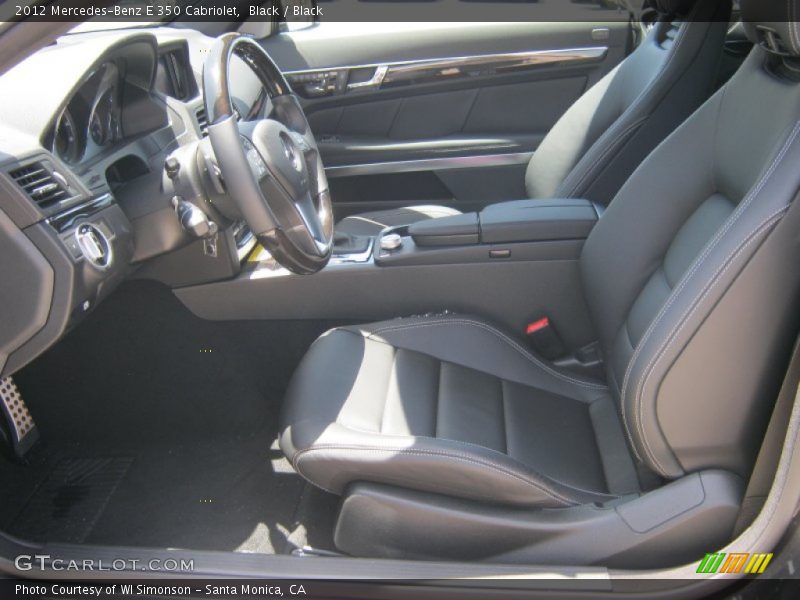 Black / Black 2012 Mercedes-Benz E 350 Cabriolet