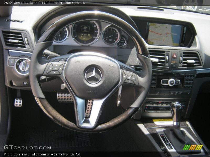 Black / Black 2012 Mercedes-Benz E 350 Cabriolet