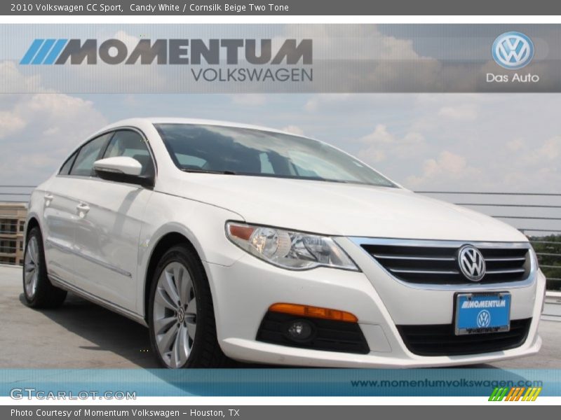 Candy White / Cornsilk Beige Two Tone 2010 Volkswagen CC Sport