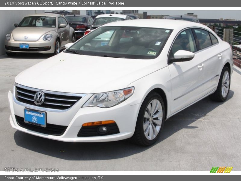 Candy White / Cornsilk Beige Two Tone 2010 Volkswagen CC Sport