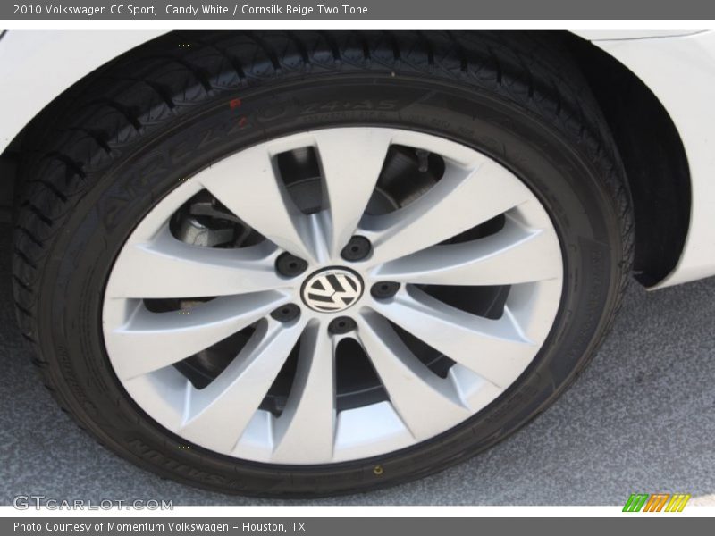 Candy White / Cornsilk Beige Two Tone 2010 Volkswagen CC Sport