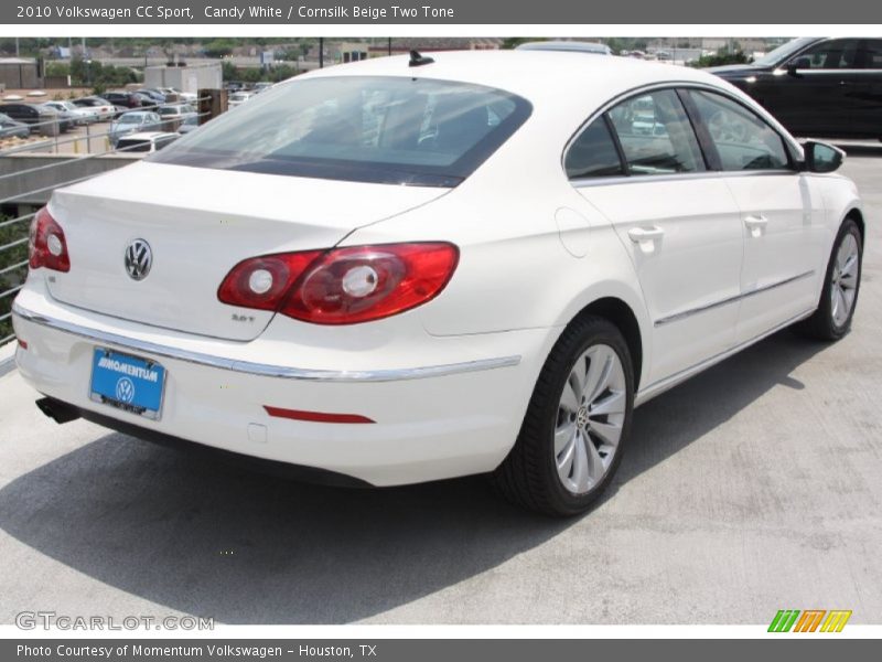 Candy White / Cornsilk Beige Two Tone 2010 Volkswagen CC Sport