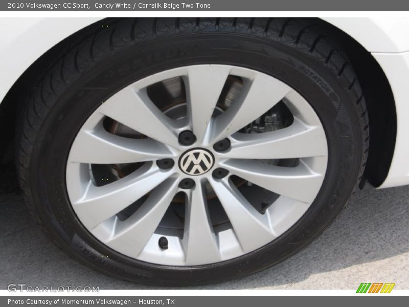 Candy White / Cornsilk Beige Two Tone 2010 Volkswagen CC Sport
