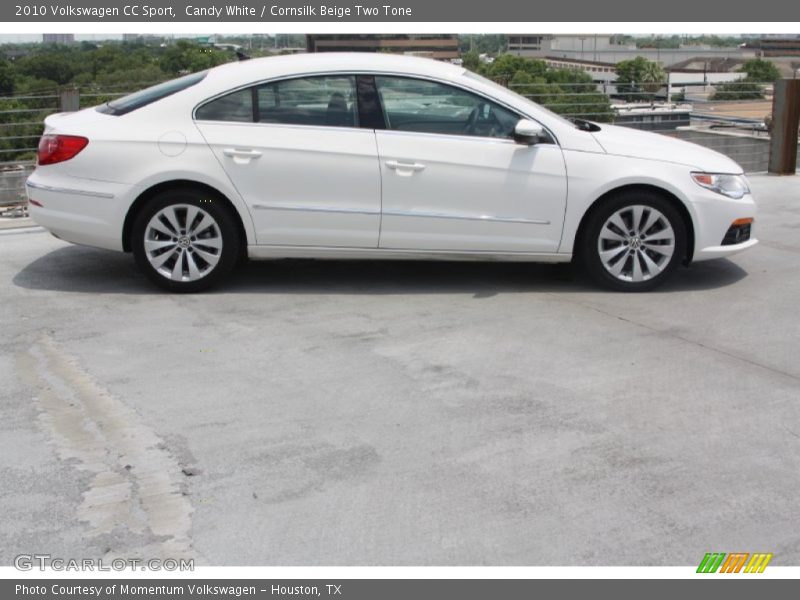 Candy White / Cornsilk Beige Two Tone 2010 Volkswagen CC Sport