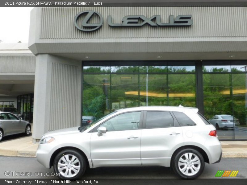 Palladium Metallic / Taupe 2011 Acura RDX SH-AWD