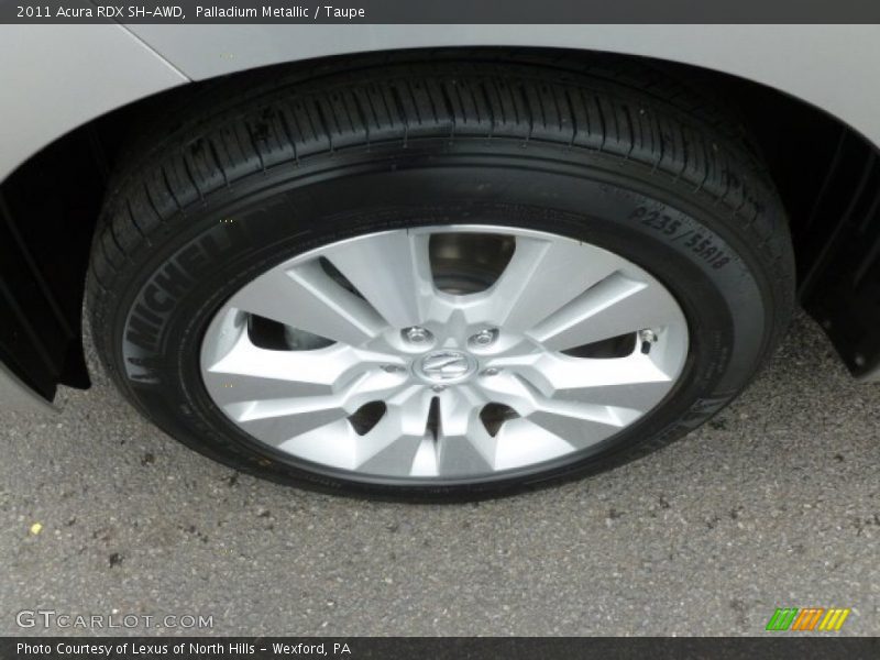 Palladium Metallic / Taupe 2011 Acura RDX SH-AWD