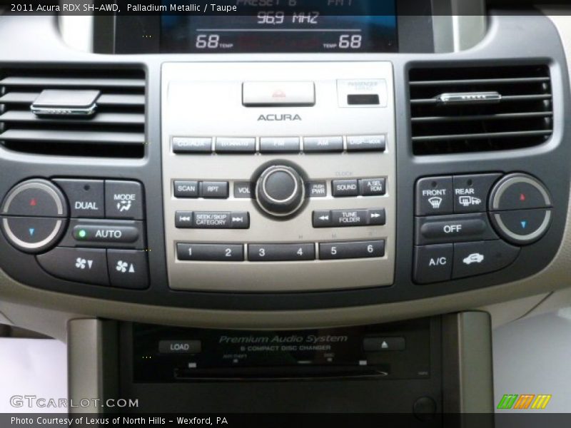 Palladium Metallic / Taupe 2011 Acura RDX SH-AWD