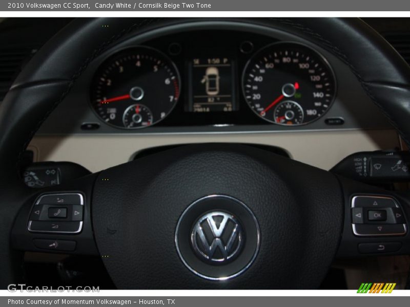 Candy White / Cornsilk Beige Two Tone 2010 Volkswagen CC Sport