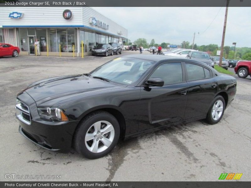 Pitch Black / Black 2012 Dodge Charger SE